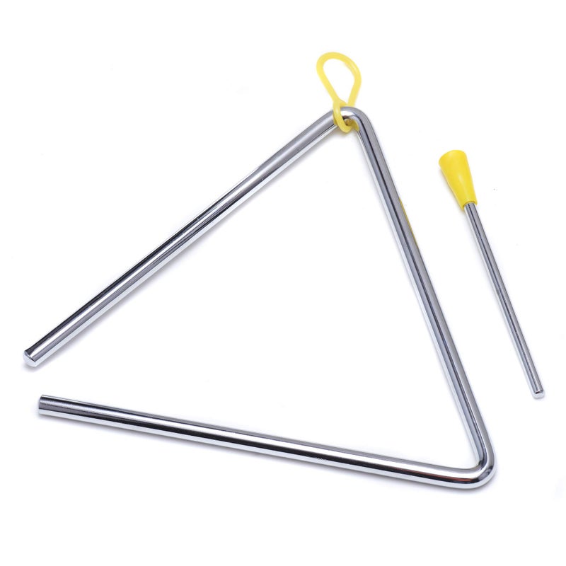 TDOCK 7 Inch Musical Steel Triangle Percussion Instrument With Striker - Image 2